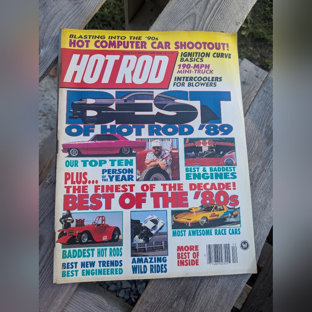 HOT ROD Magazine, December, 1989, BEST HOT RODS OF THE '80S, COMPUTER CARS!